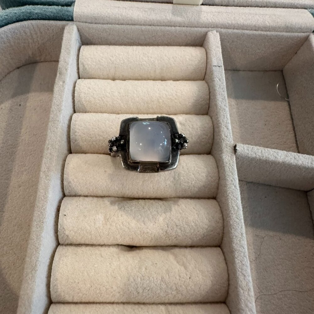 Sterling Silver and Moonstone Ring